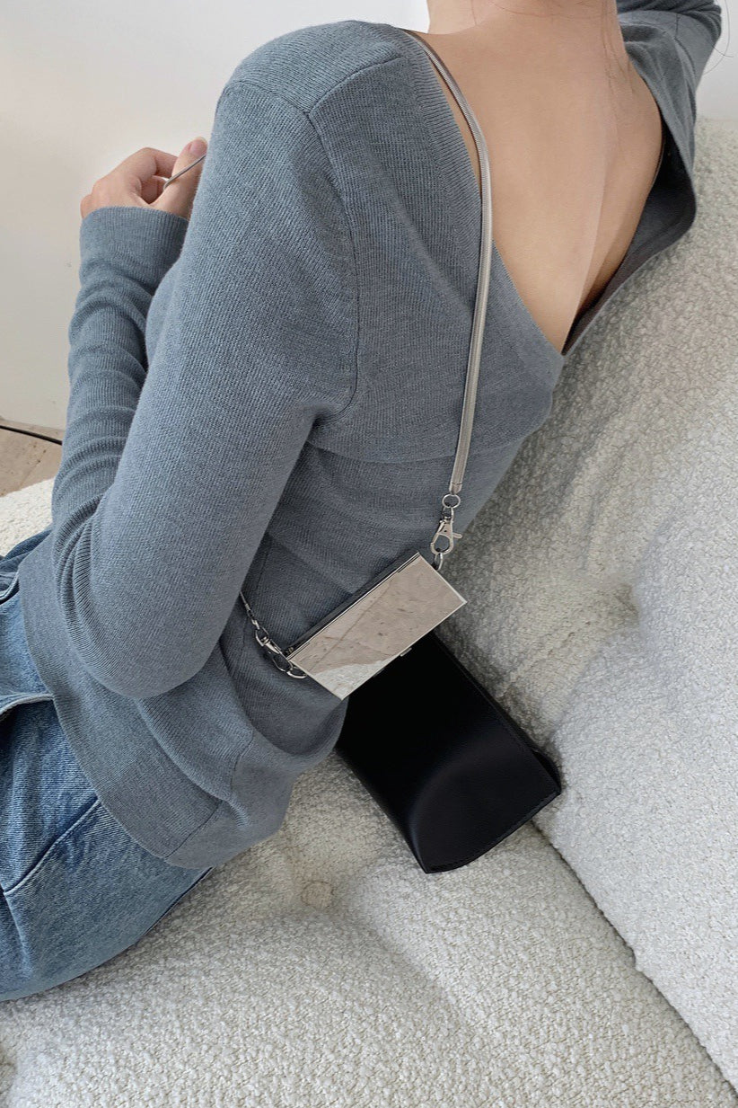 Elegant Turtleneck Bodycon Knit Top